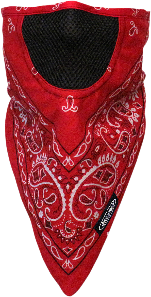 SCHAMPA & DIRT SKINS Facefit Facemask - Red Paisley FMV-225