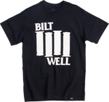 BILTWELL Damaged T-Shirt - Black - Small 8101-073-002