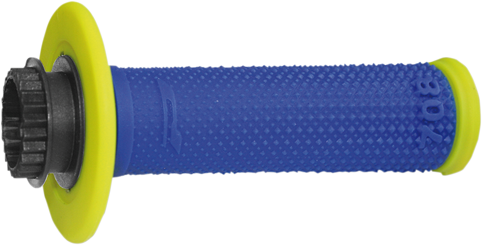 PRO GRIP Grips - Locking - 708 - Fluorescent Yellow/Blue PA070800GFBL
