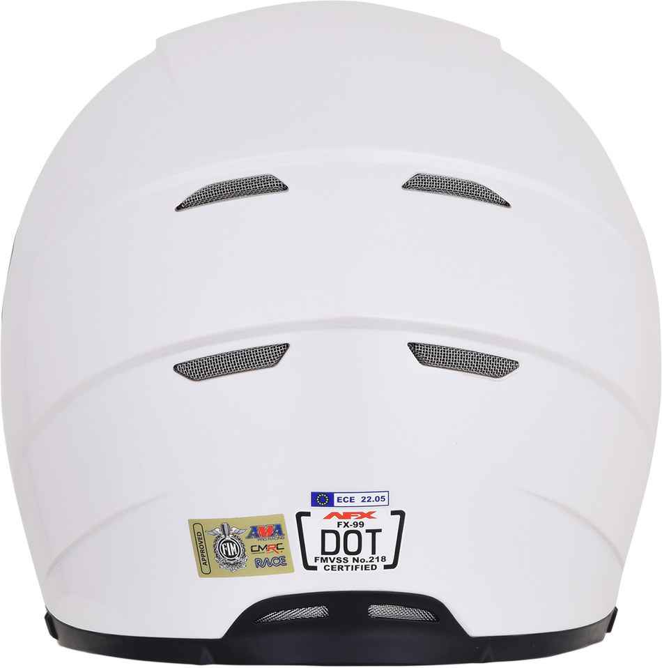 AFX FX-99 Helmet - Pearl White - Large 0101-11080