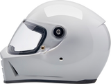 BILTWELL Lane Splitter Helmet - Gloss White - Small 1004-104-502