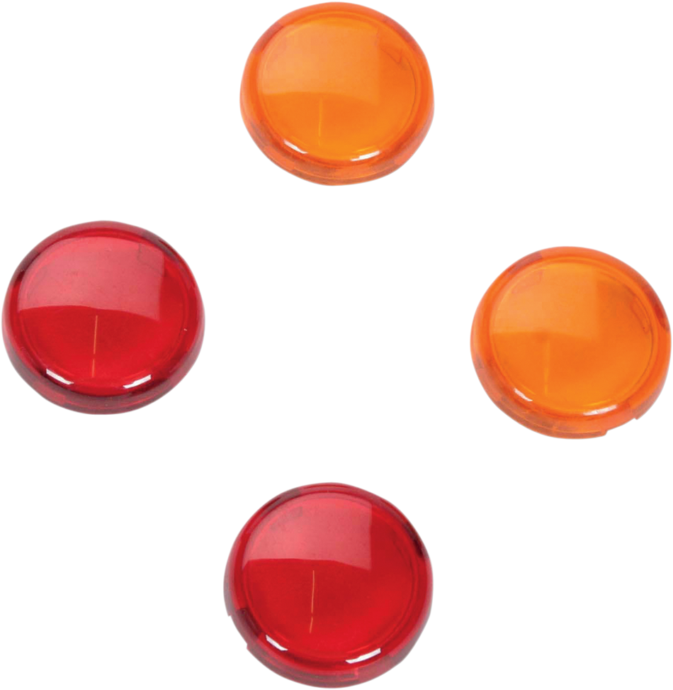DRAG SPECIALTIES Mini-Duece Lens Kit - Amber/Red 20-6390-A/R