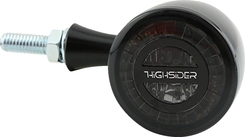 HIGHSIDER Rocket Turn Signal - Rear - Black 254-346
