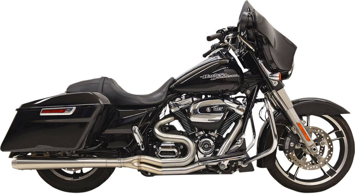 BASSANI XHAUST 2:1 Exhaust - Stainless Steel - Megaphone 1F21SS