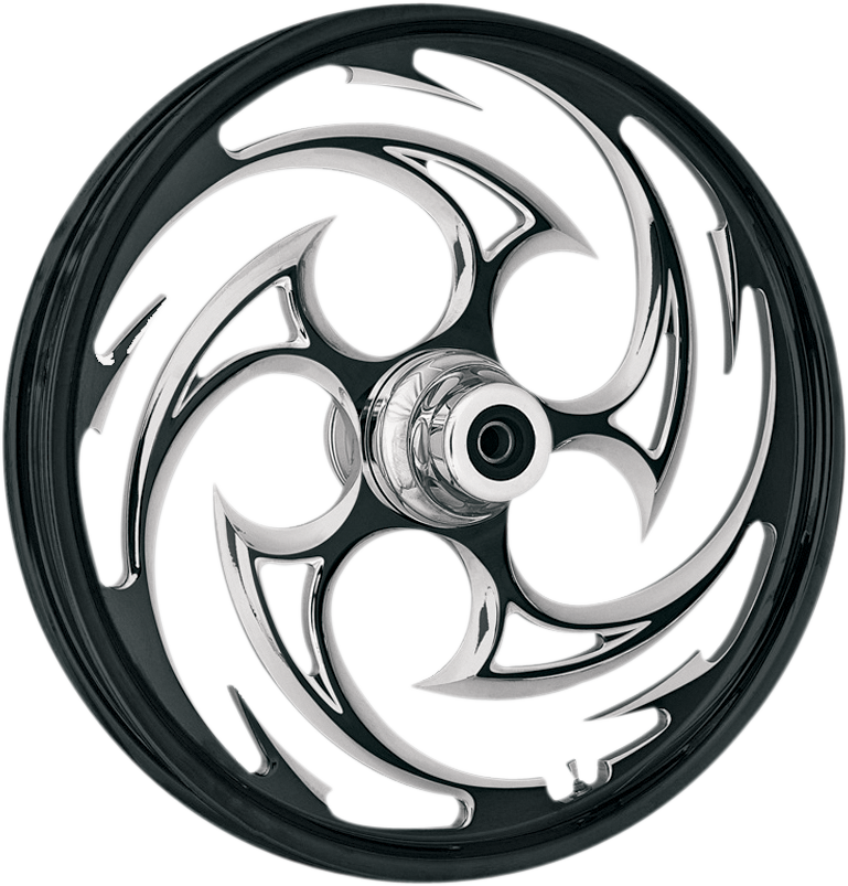 RC COMPONENTS Savage Eclipse Front Wheel - Dual Disc/No ABS - Black - 16"x3.50" - '00-'07 FLT 16350-9917-85E