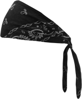 SCHAMPA & DIRT SKINS Old School Bandana - Black Paisley OSB1-100