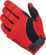 BILTWELL Moto Gloves - Red/Black/White - Large 1501-0804-004