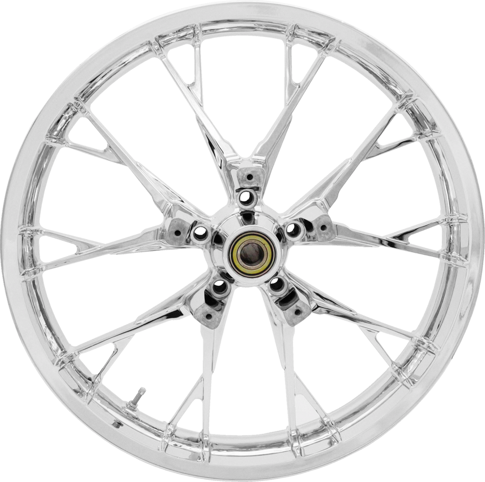 COASTAL MOTO Wheel - Marlin - Front - Dual Disc/No ABS - Chrome - 21"x3.50" 3D-MAR213CH