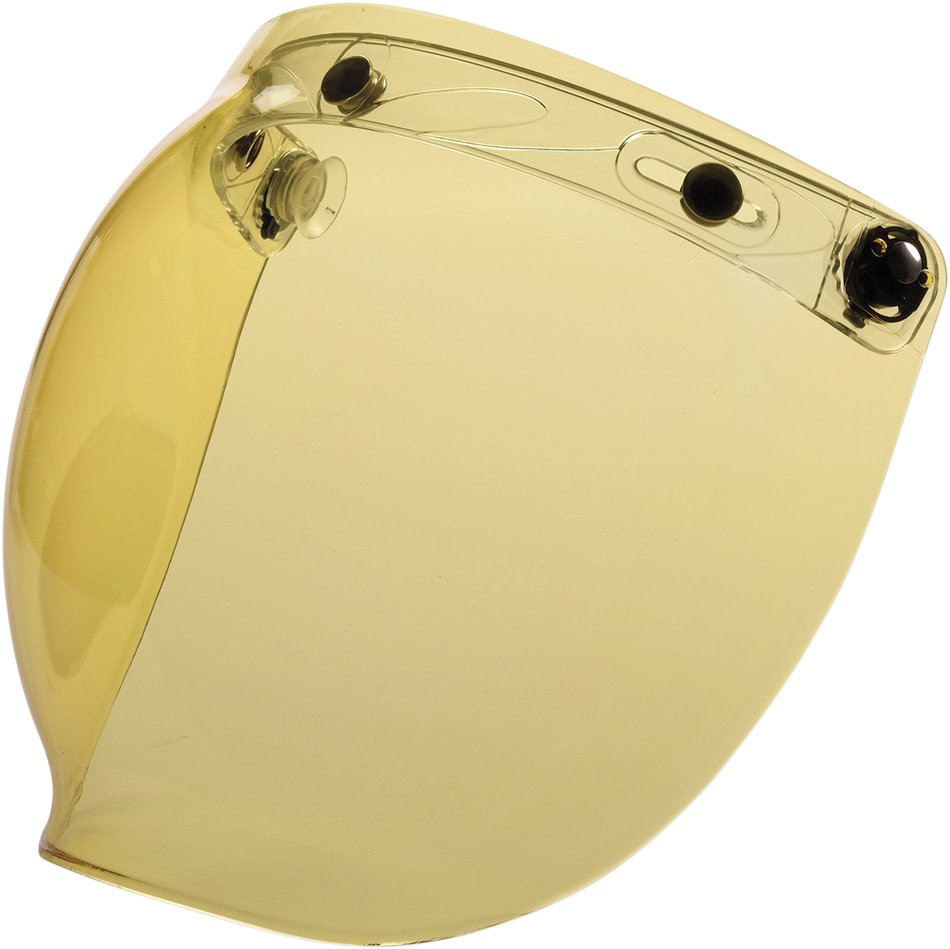 Z1R Flip-Up Bubble Shield - 3-Snap - Amber 0130-0751