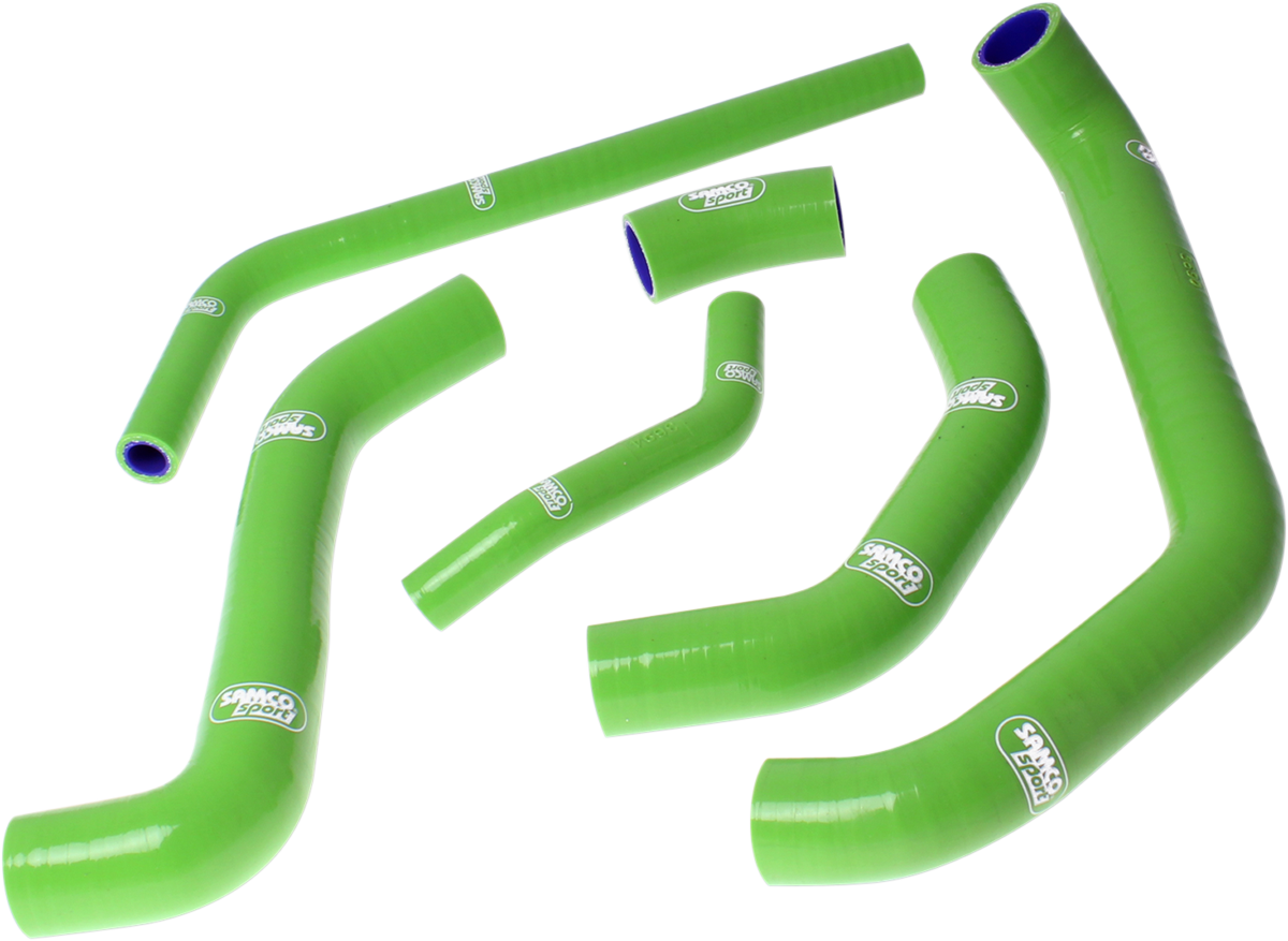 SAMCO SPORT Radiator Hose Kit - Green - Kawasaki KAW45-GN