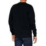 100% Icon Long-Sleeve Fleece Sweatshirt - Black - Large 20026-00002