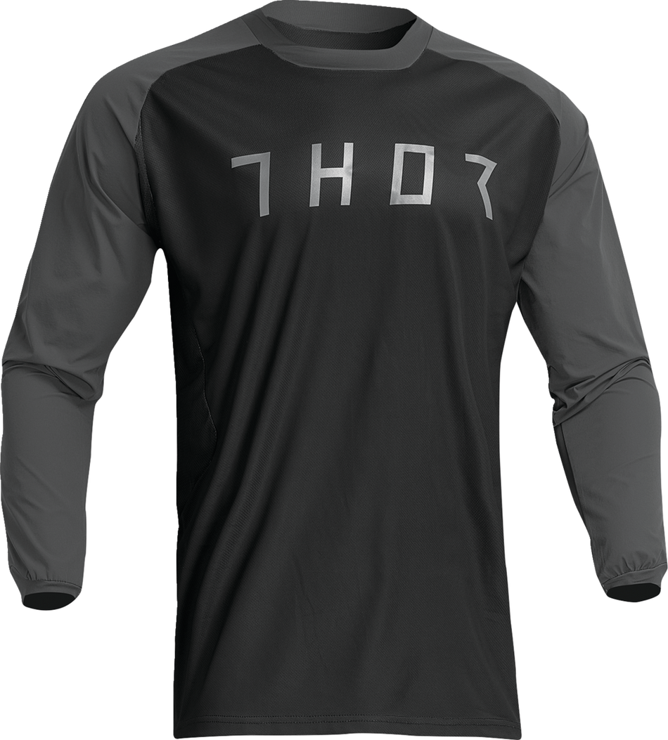 THOR Terrain Jersey - Black/Charcoal - Small 2910-7160