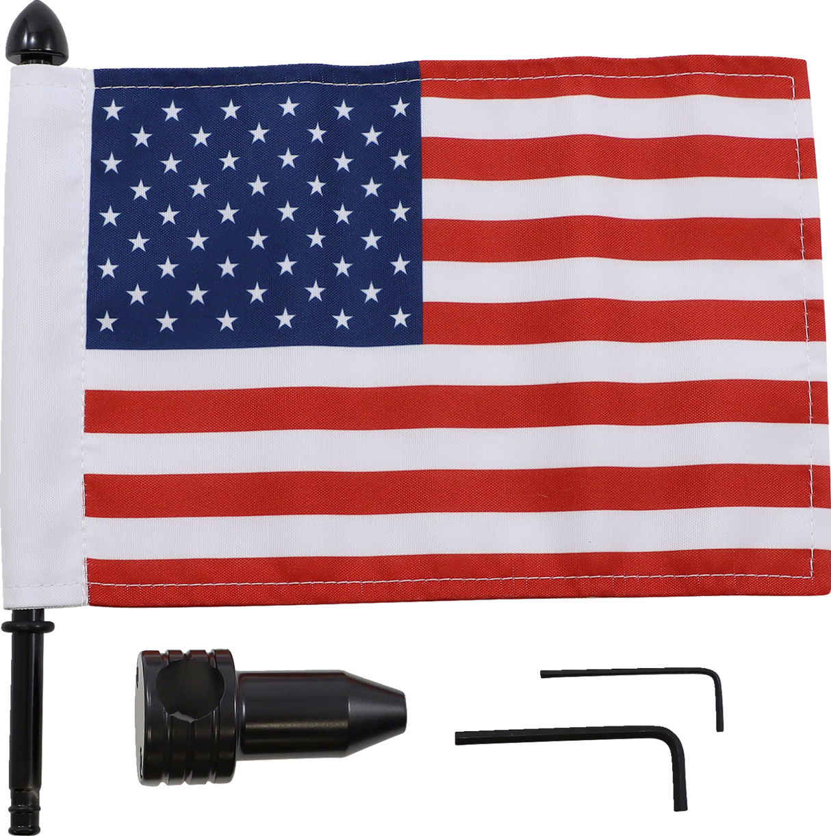 PRO PAD Saddlebag - Fixed Upright Flag Mount - 3/4" Bar - 6" X 9" Flag BRFM-FXD1