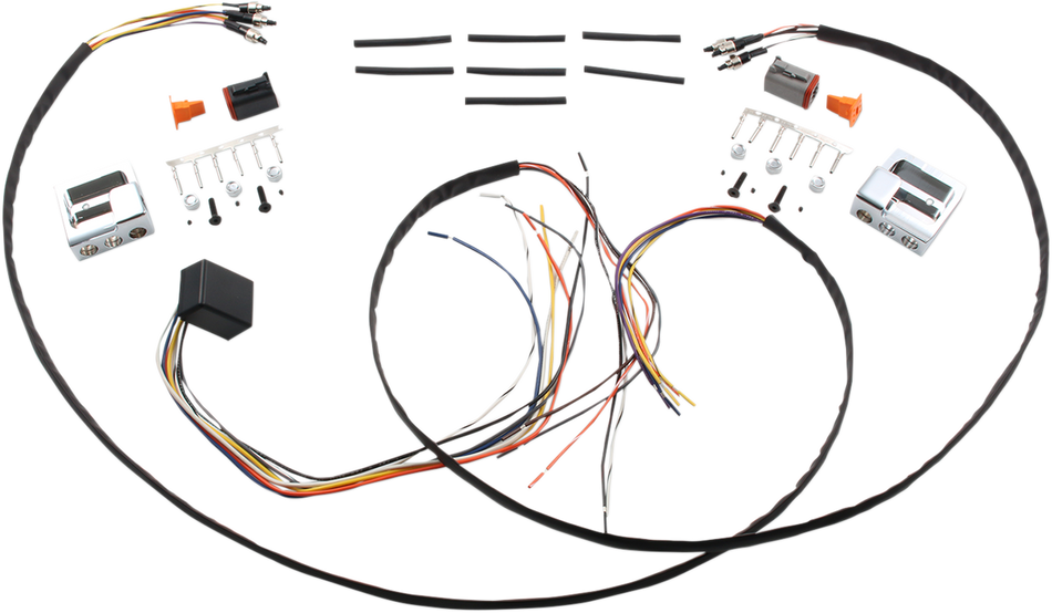 GMA ENGINEERING BY BDL Switch Kit - Brake/Clutch - Harness - Chrome GMA-HBWH-C