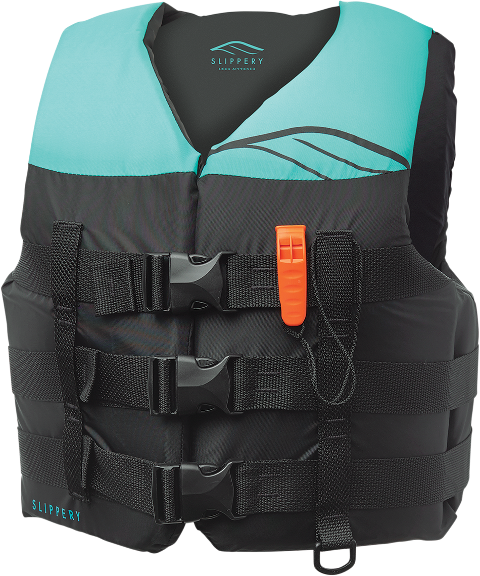 SLIPPERY Women's Hydro Vest - Black/Mint - Medium 11241450583020