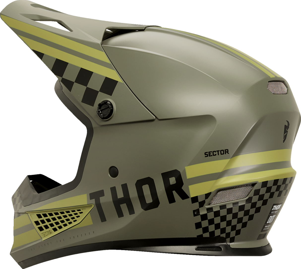 THOR Sector 2 Helmet - Combat - Army/Black - Large 0110-8148