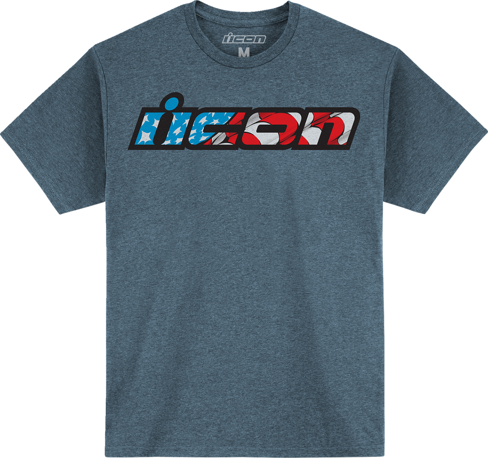 ICON Old Glory™ T-Shirt - Jade Heather Black - Medium 3030-21960