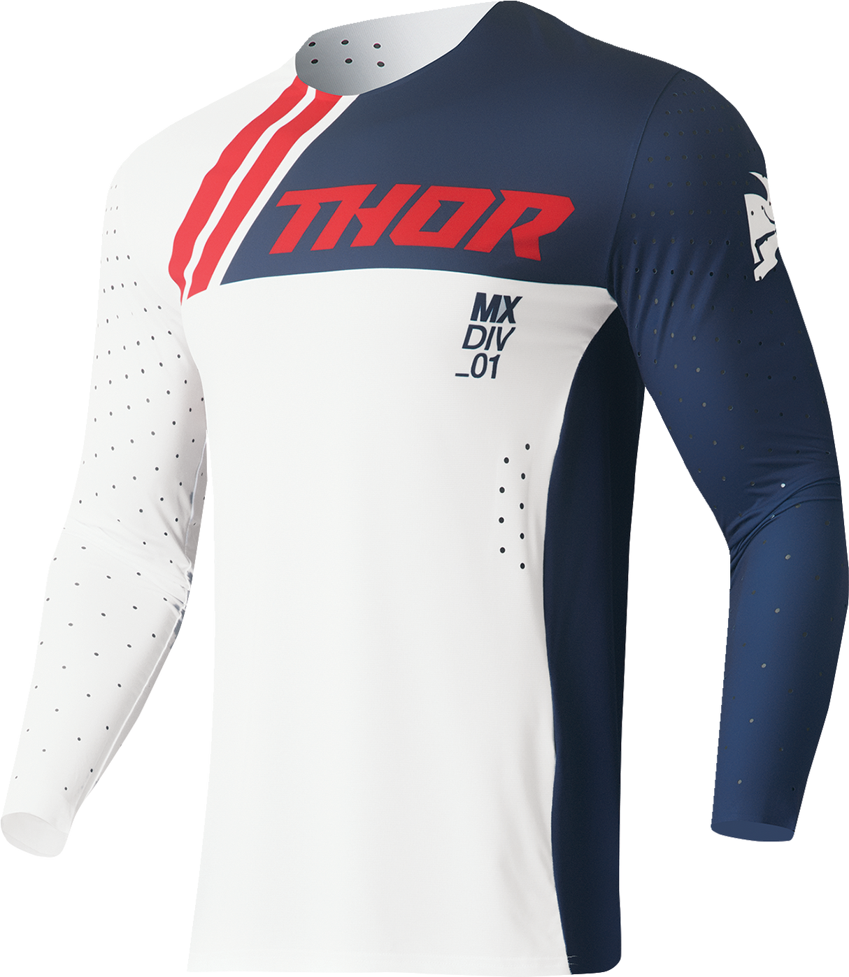 THOR Prime Drive Jersey - Navy/White - XL 2910-7474