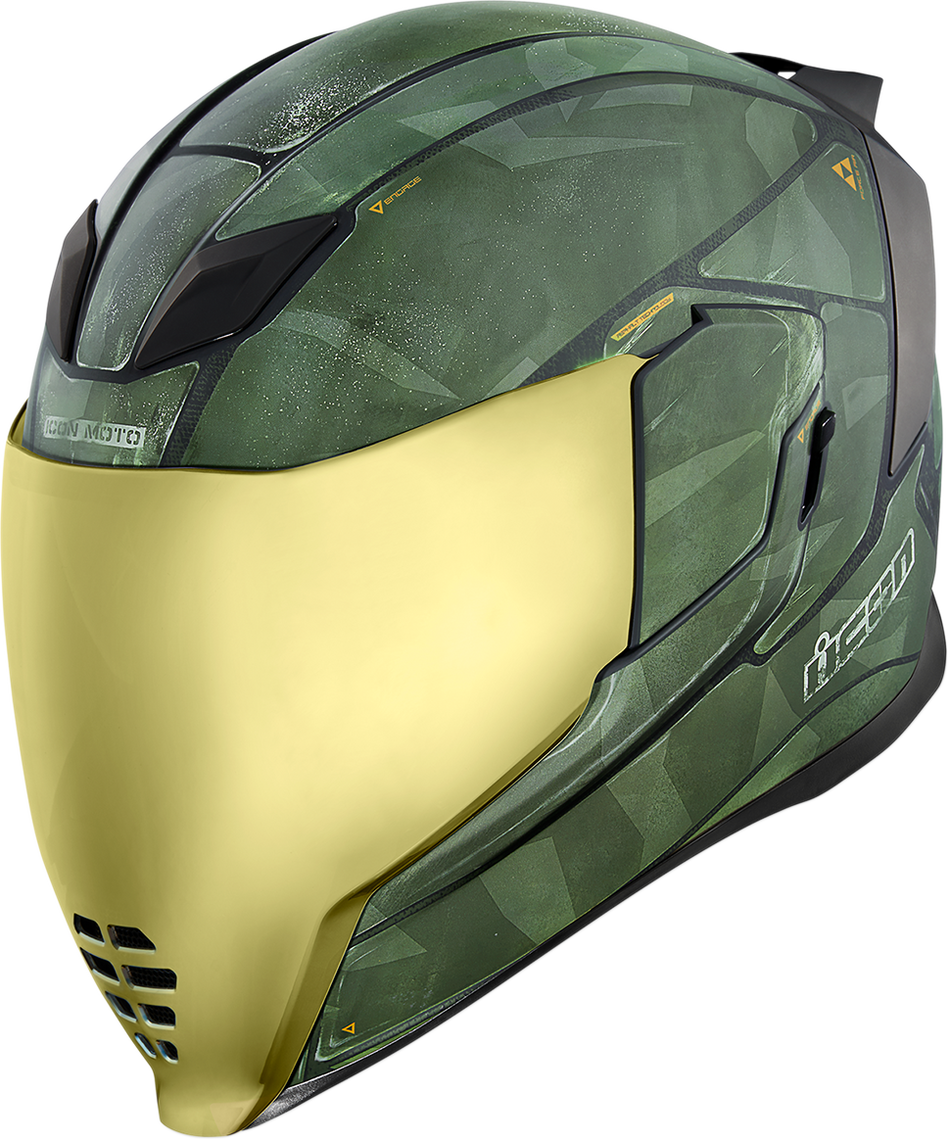 ICON Airflite™ Helmet - Battlescar 2 - Green - Large 0101-11271