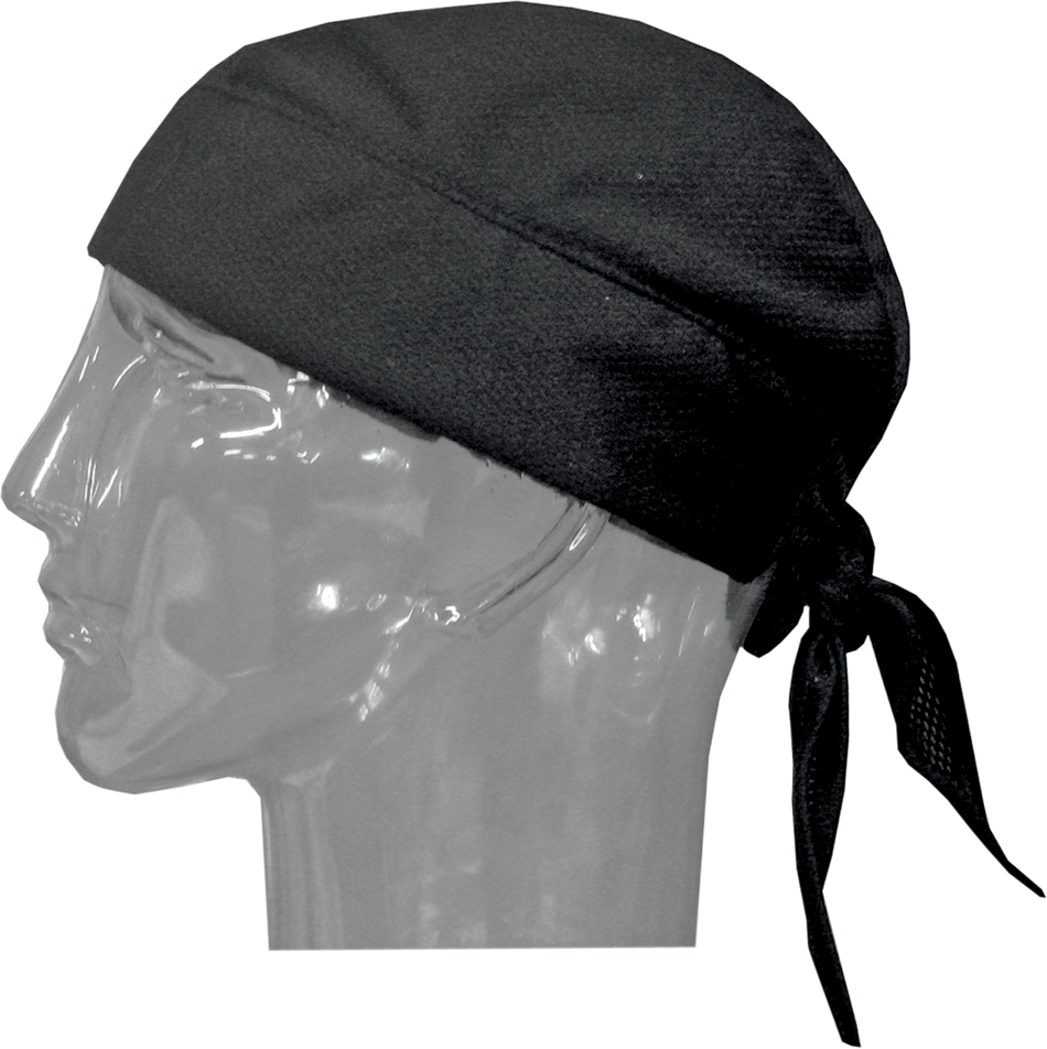 HYPER KEWL Tie-On Evaporative Cooling Skull Cap - Black 6536BK