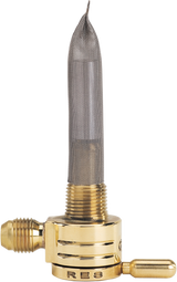 GOLAN PRODUCTS Straight Petcock - Raw Brass - 22mm 76-312S-BS