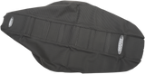 SDG 6-Ribbed Seat Cover - Black Ribs/Black Top/Black Sides 95927