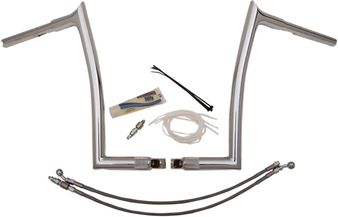 FAT BAGGERS INC. Handlebar Kit - Pointed Top - 14" - Chrome 909314