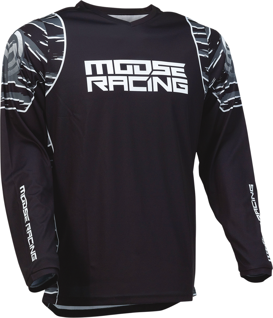 Camiseta clasificatoria MOOSE RACING - Negro/Blanco - Grande 2910-6968 