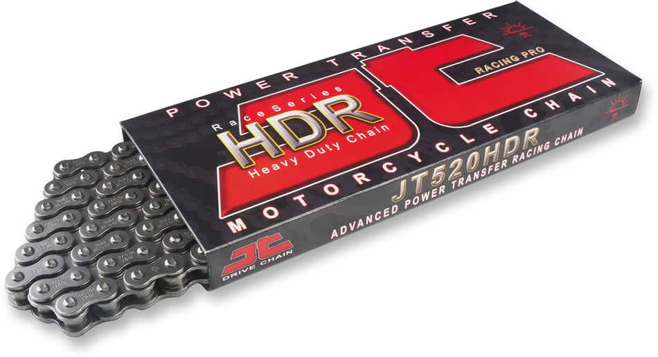JT CHAINS 428 HDR - Heavy Duty Drive Chain - Steel - 128 Links JTC428HDR128SL