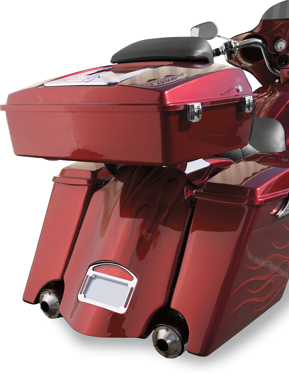 CYCLE VISIONS Saddlebag - w/ Exhaust Cut-out - Left CV7260