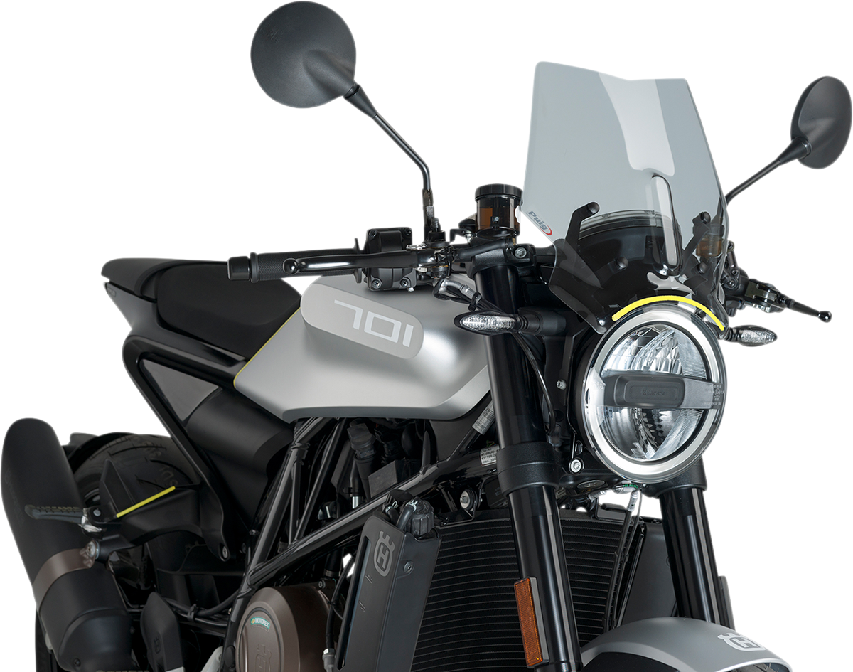 PUIG HI-TECH PARTS New Generation Windscreen - Smoke - Husqvarna 9750H