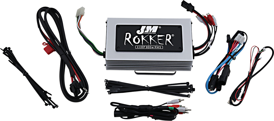 J & M 800w 4-Channel Rokker Amplifier - '15+ FLTR JAMP-800HR15RCP