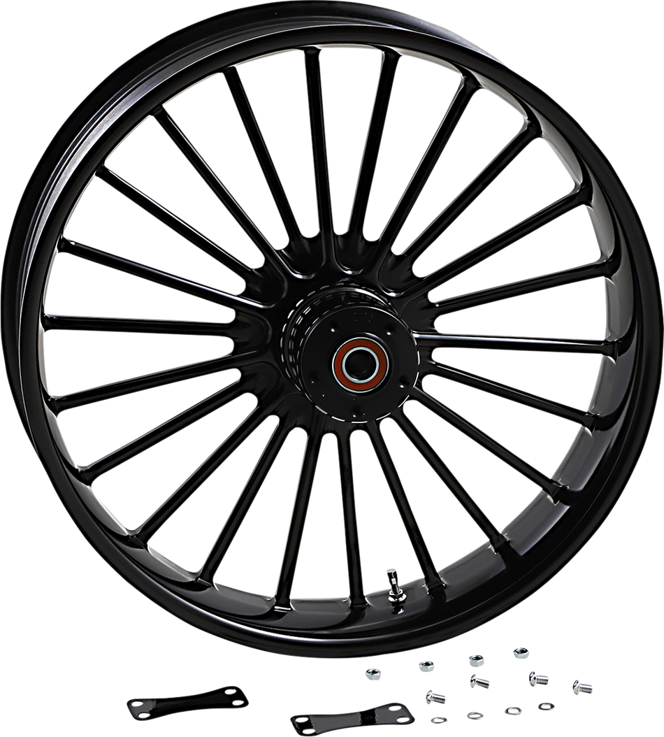 RC COMPONENTS Illusion Front Wheel - Dual Disc/No ABS - Black - 21"x3.50" 0321350-126B
