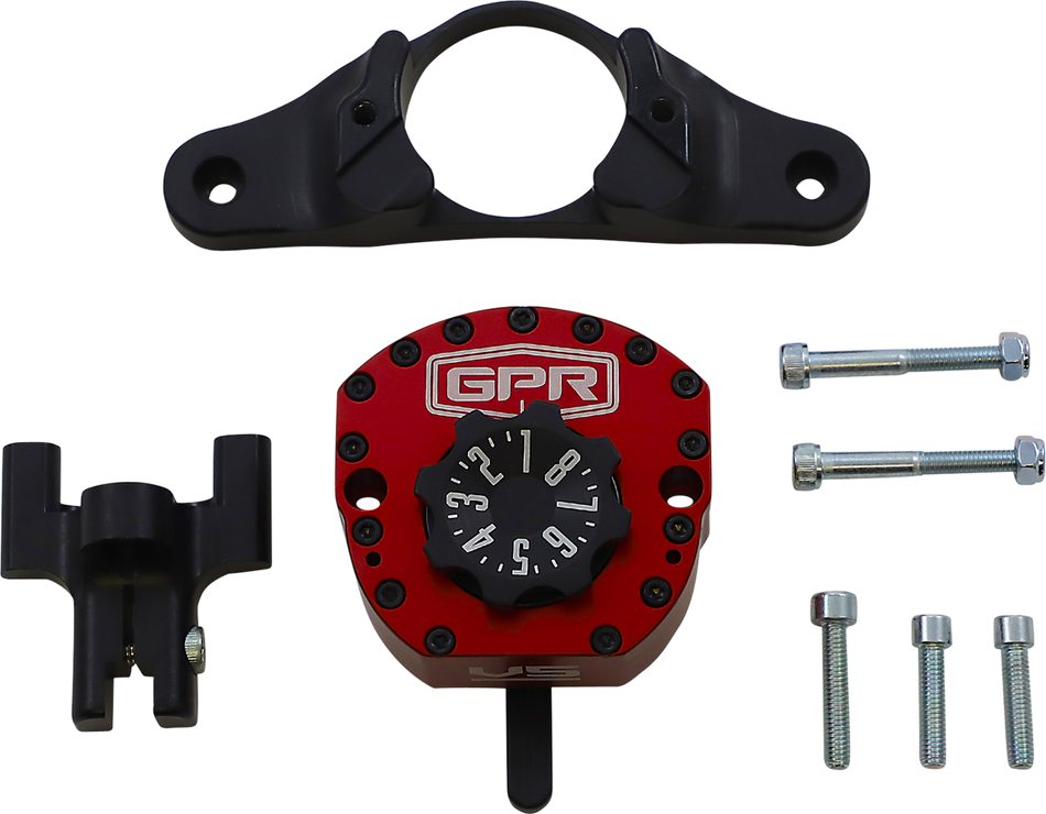 GPR V5-S Steering Damper - Red - R6 5-5011-4005R
