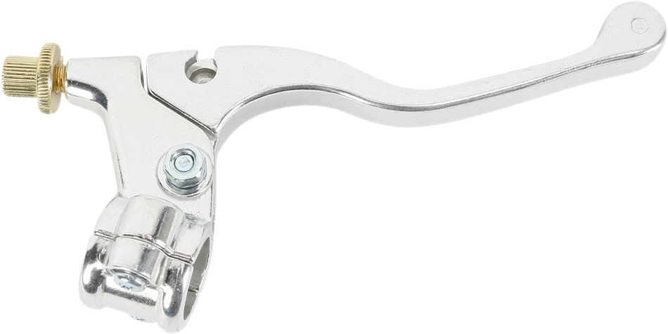 Parts Unlimited Lever Assembly - Left Hand - Shorty - Yamaha - Silver 43-4102l