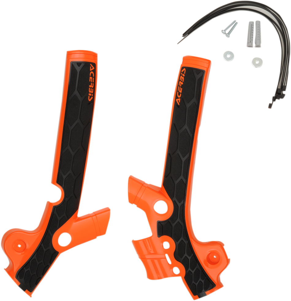 ACERBIS X-Grip Frame Guards - Orange/Black N/F 09-12 SX 85 2449525225