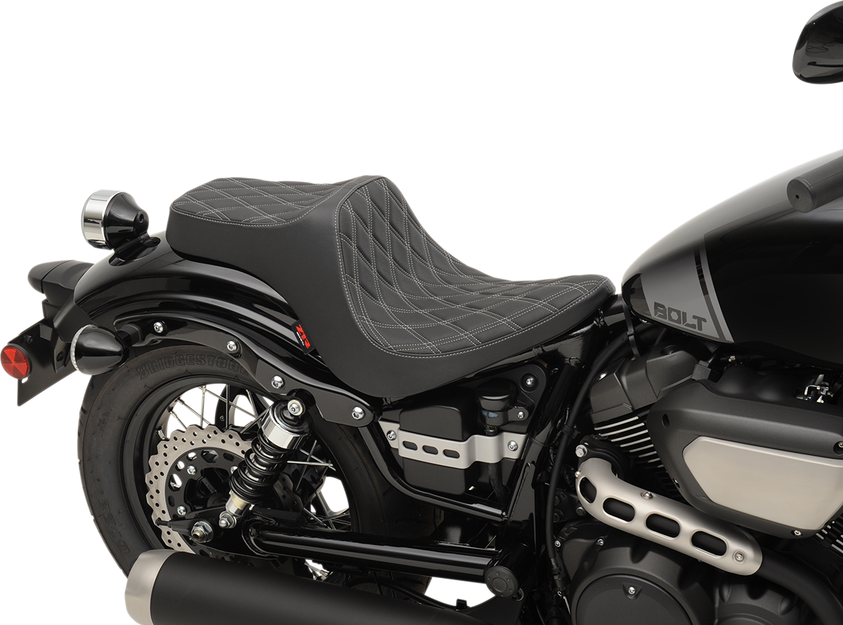 Z1R Predator III Seat - Diamond - Silver Stitching - Bolt 0810-2070