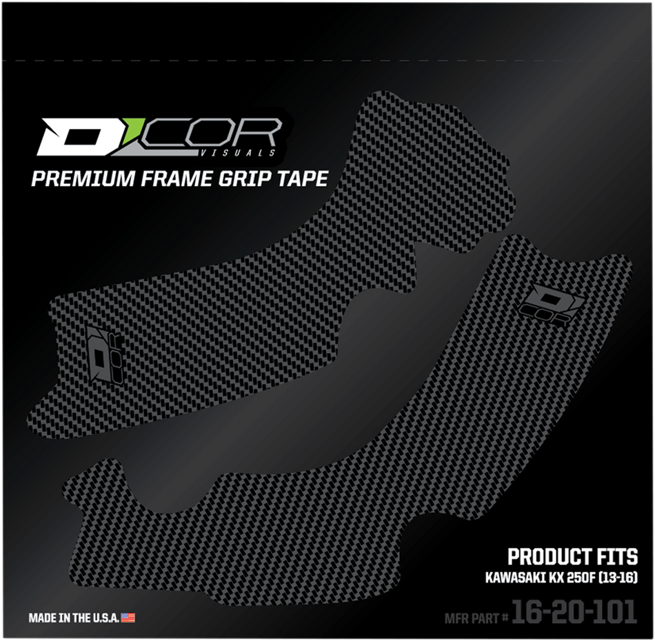 D'COR VISUALS Frame Grip Tape - Gray - Kawasaki 16-20-101