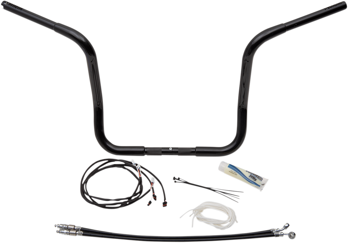 FAT BAGGERS INC. Handlebar Kit - Rounded Top - 14" - Black 909514-B