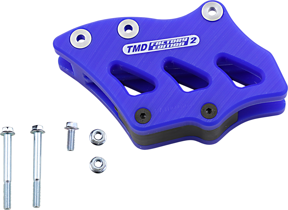 T.M. DESIGNWORKS Chain Guide - Suzuki/Yamaha - Blue RCG-SY2-BU