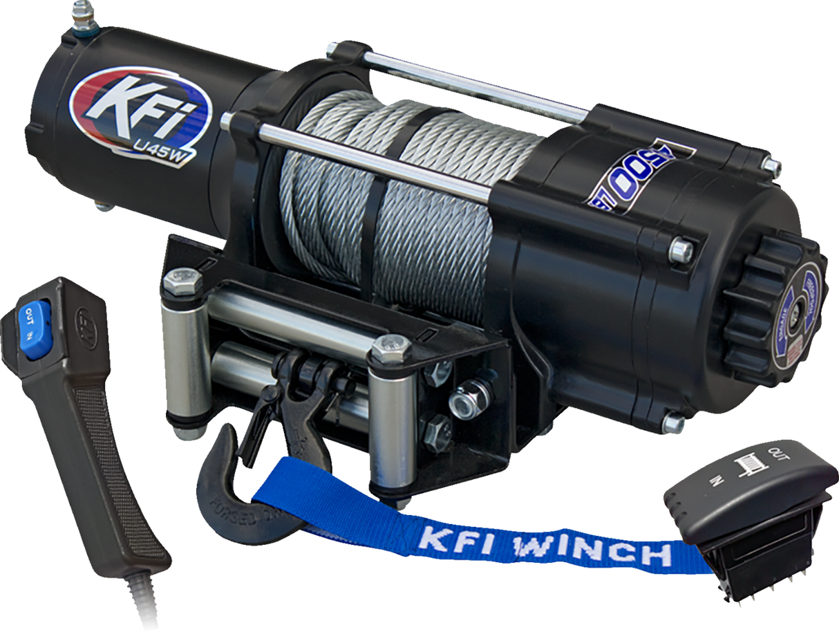 KFI PRODUCTS UTV Winch - 4500 Lb - Wide U45W-R2