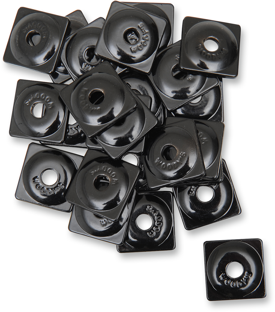 WOODY'S Support Plates - Black - 5/16" - 48 Pack ASW2-3810-48