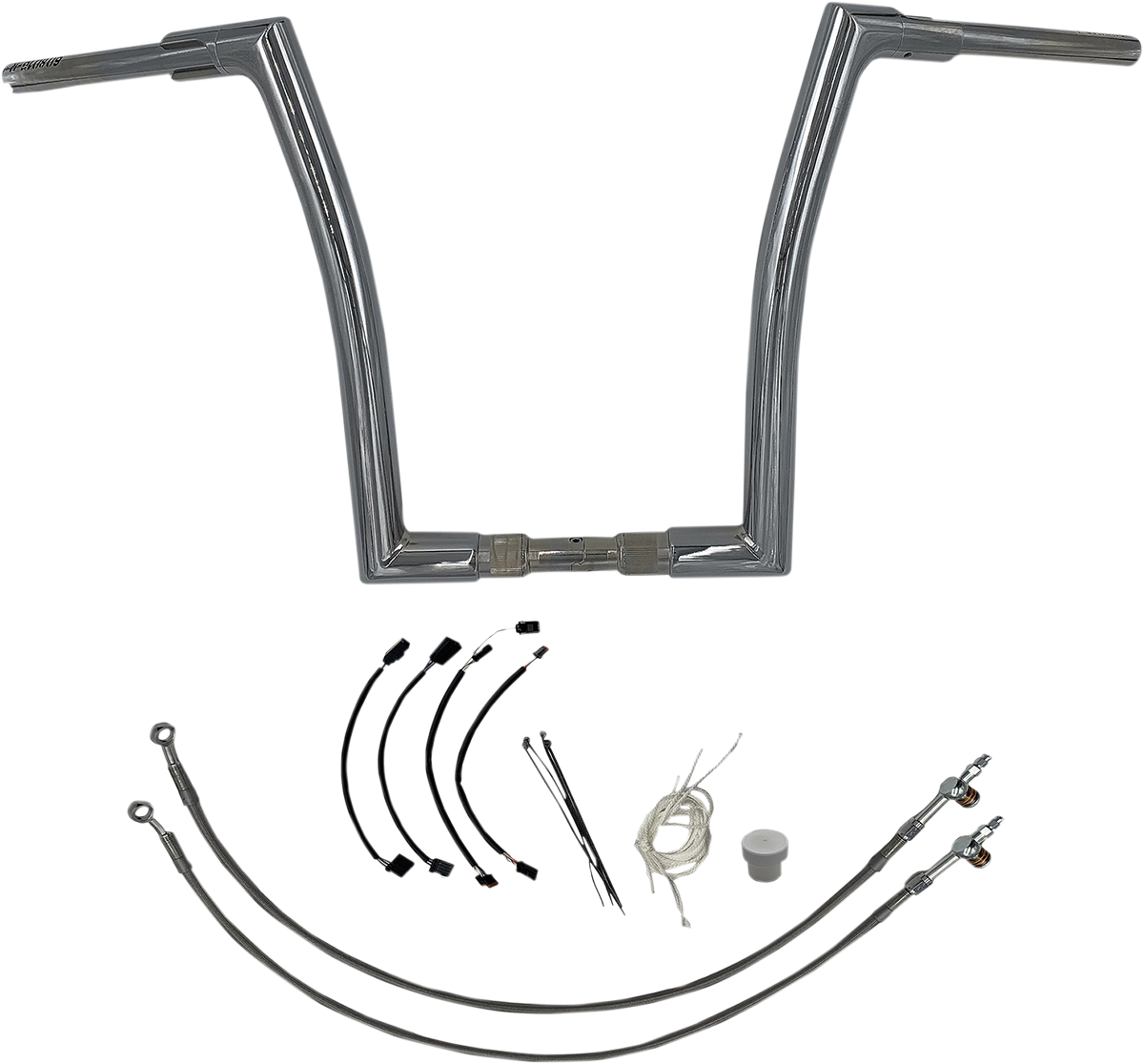 FAT BAGGERS INC. Handlebar Kit - Flat Top - 16" - Chrome 609616