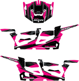 D'COR VISUALS Complete Graphics Kit - Pink/Black - 4-Door - RZR 20-60-113