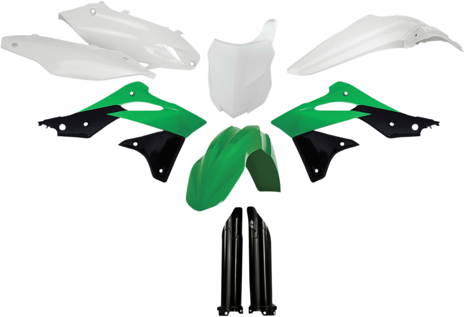 ACERBIS Full Replacement Body Kit - OEM '14 Green/Black/White 2314184584