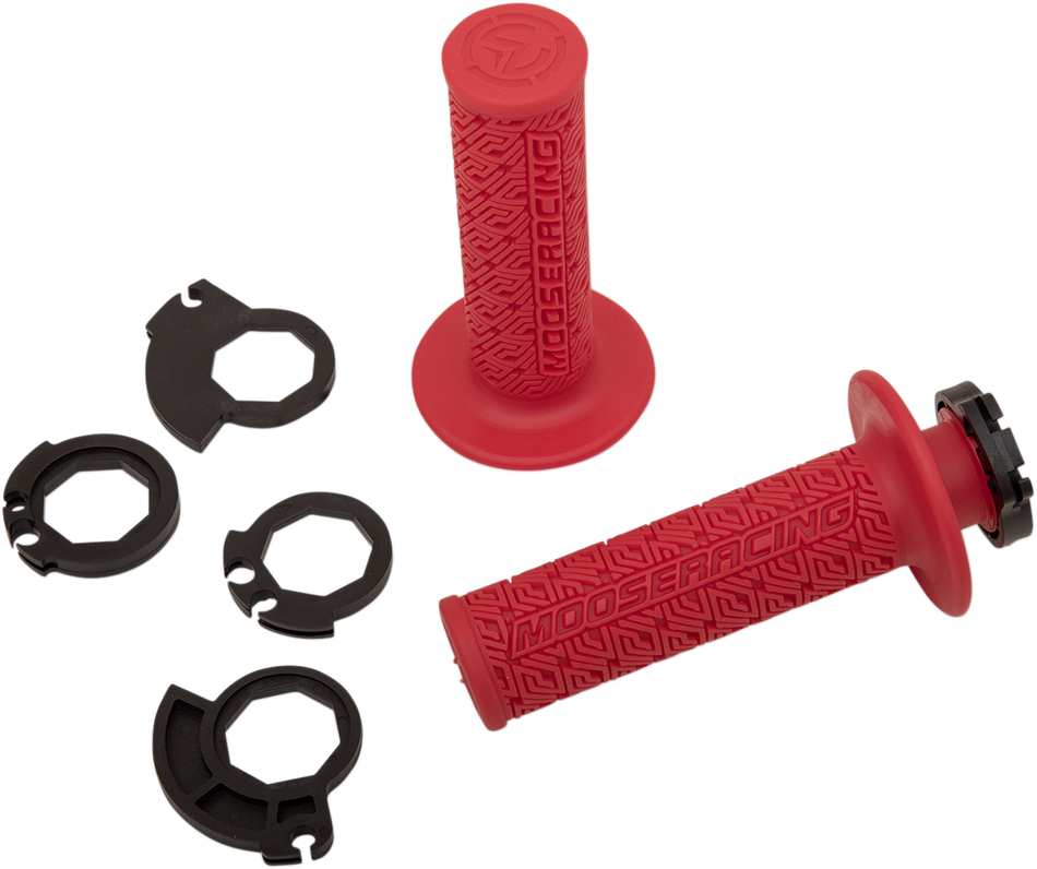 MOOSE RACING Grips - Lock-On - Red/Gold B36MRR-D