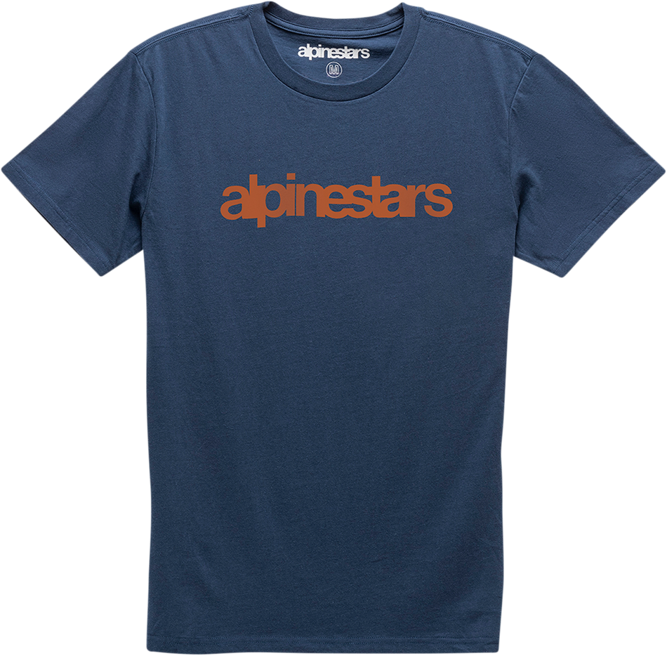 ALPINESTARS Heritage Word T-Shirt - Navy/Red - 2XL 12107300670302X