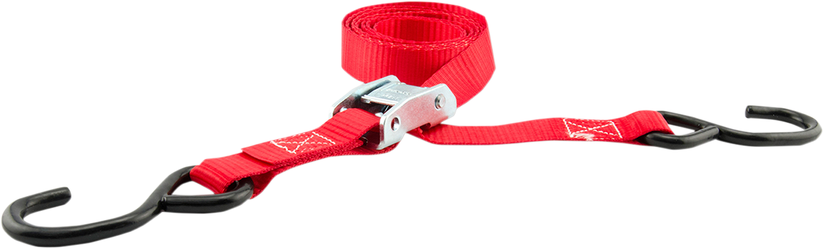 ERICKSON Buckle Tie-Down - 1" x 5-1/2' - 4 Pack -Red 5605