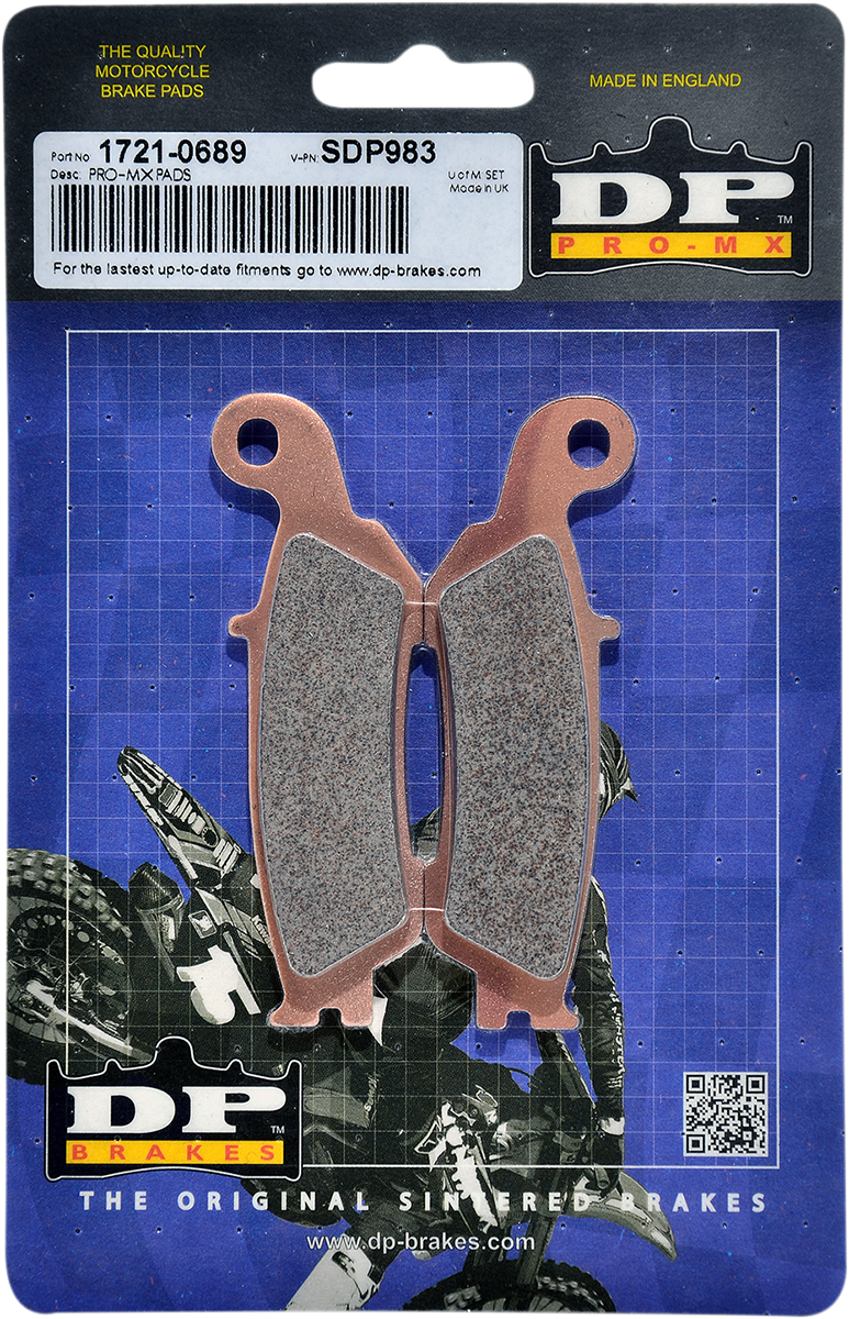 DP BRAKES Pro MX Sintered Brake Pads - SDP983 SDP983