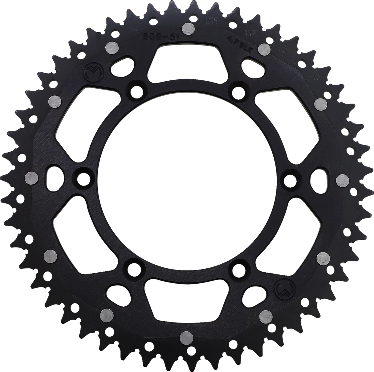 MOOSE RACING Dual Sprocket - Black - 51 Tooth 1210-808-51-10X